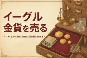イーグル金貨の買取を解説する記事のアイキャッチ