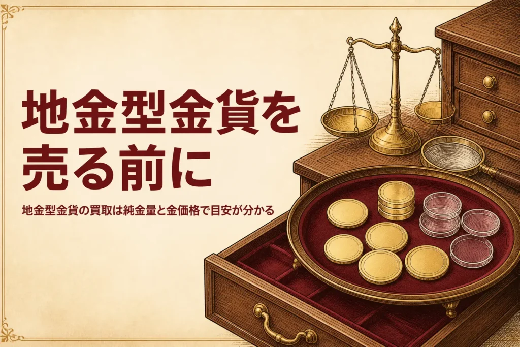地金型金貨の買取の基本を表すアイキャッチ