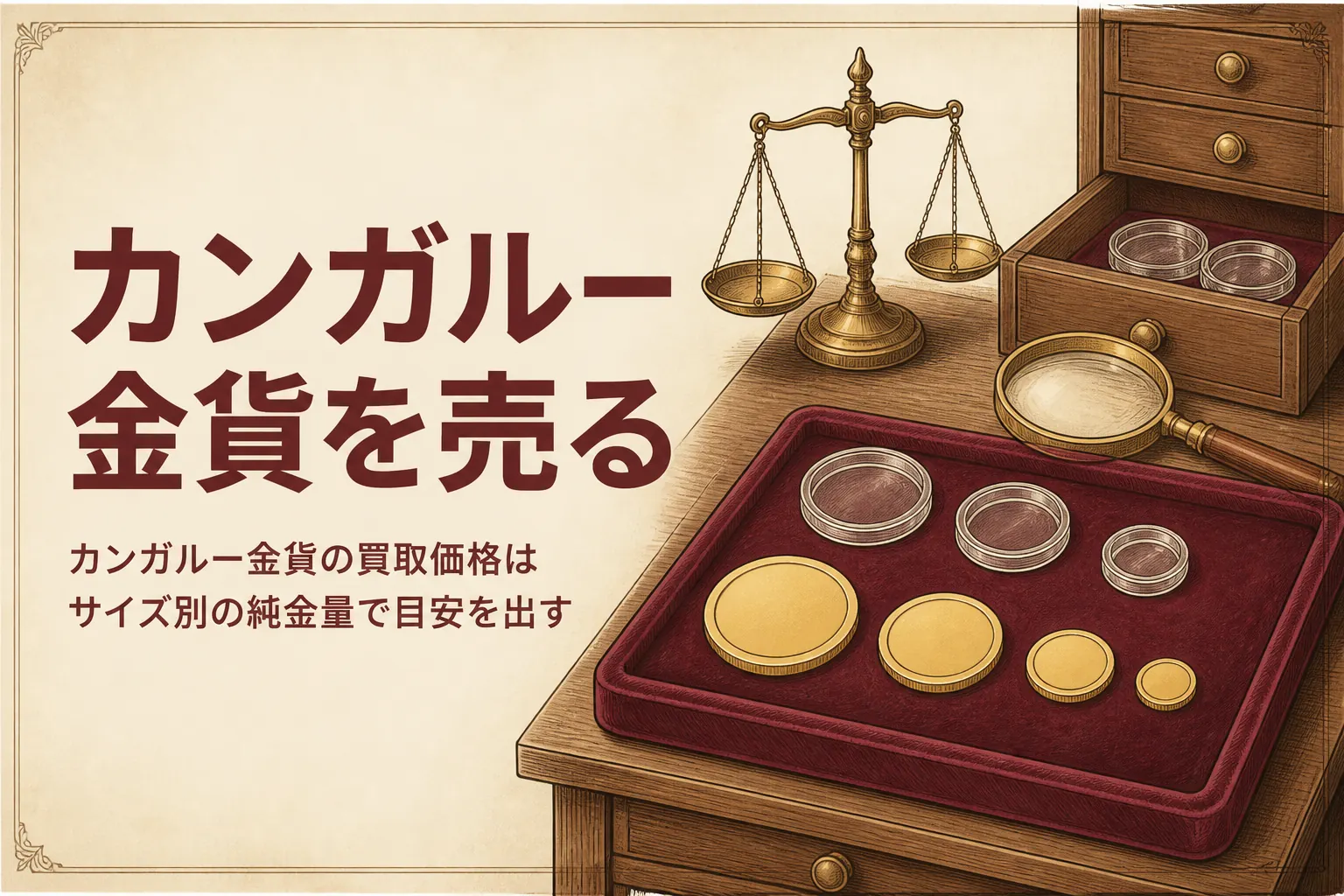 カンガルー金貨の買取価格を解説する記事のアイキャッチ