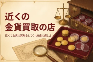 近くで金貨を買い取る店の探し方を解説する記事のアイキャッチ