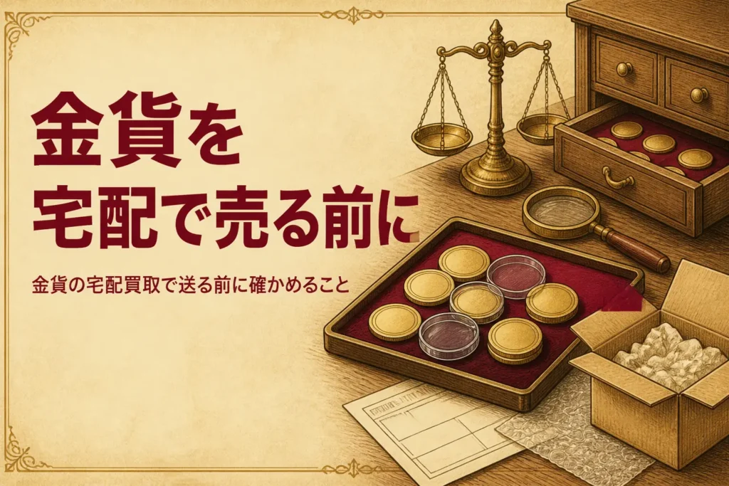 金貨の宅配買取を解説する記事のアイキャッチ