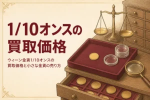 ウィーン金貨1/10オンスの買取価格を解説する記事のアイキャッチ