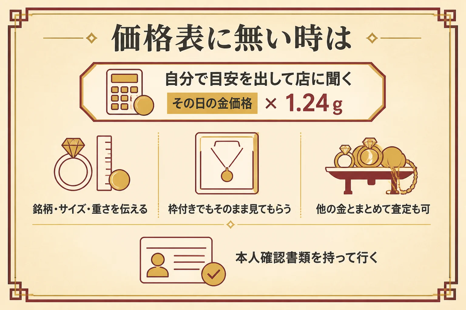 ウィーン金貨1/25オンスを売る前の確かめ方の図解